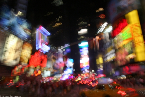 Times Square & taxi